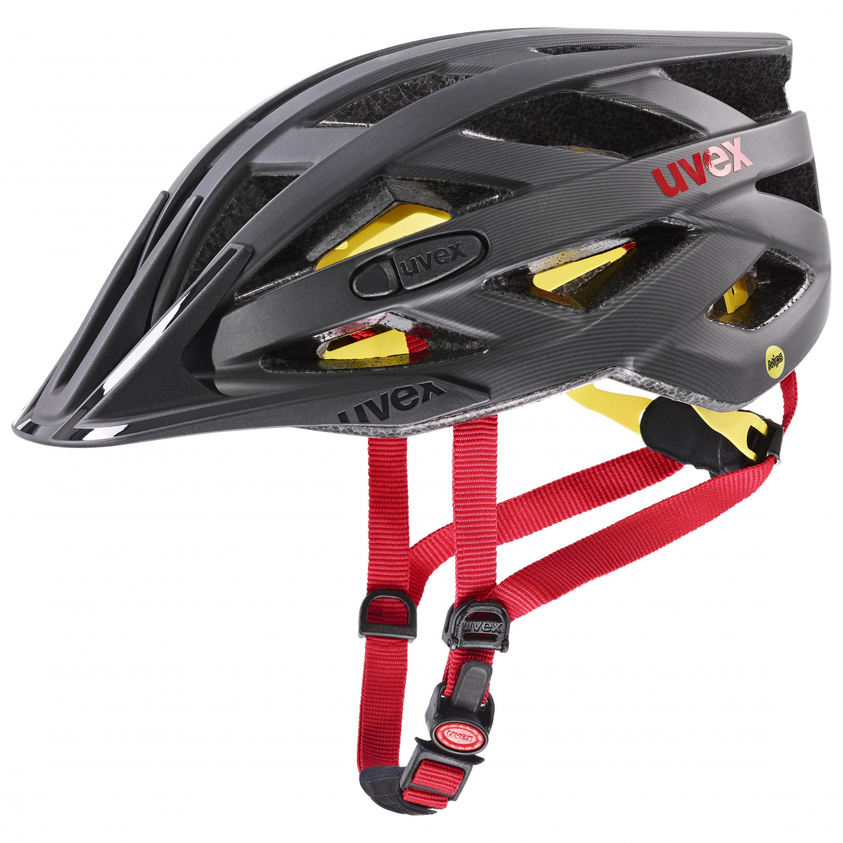 Cyklistická helma Uvex I-VO CC MIPS titan-red M (52-57 cm)