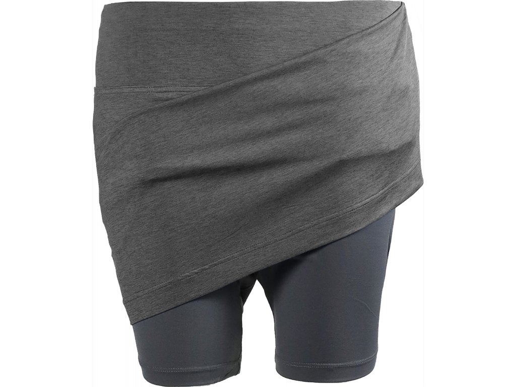 Sportovní sukně s vnitřními šortkami Mia Knee Skort SKHOOP graphite L