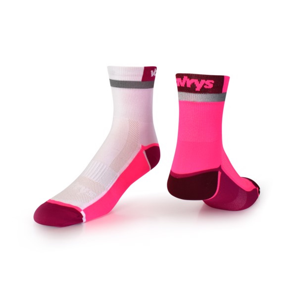 Ponožky Vavrys Trek Cyklo 2-pack růžová-bílá 37-39 EU