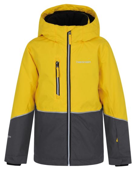Dětská lyžařská bunda Hannah Anakin JR Vibrant yellow/dark gray melange 2