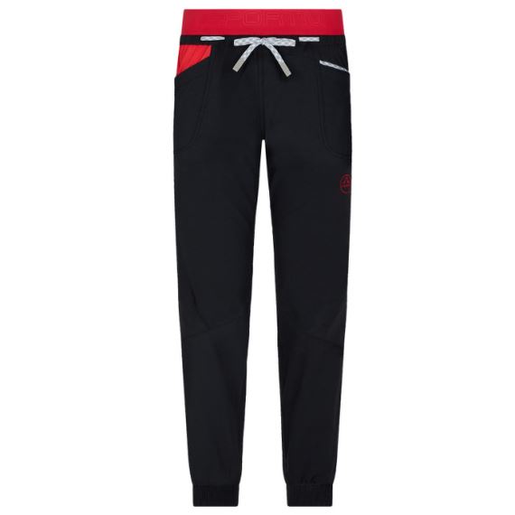 Dámské lezecké kalhoty La Sportiva Mantra Pant black/hibiscus