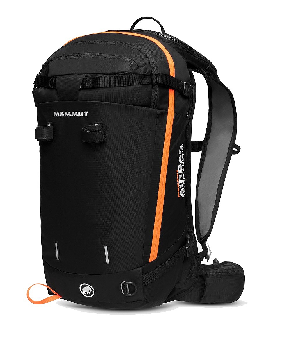 Lavinový skialpový batoh Mammut Light Protection Airbag 3.0 30L Black/Vibrant Orange