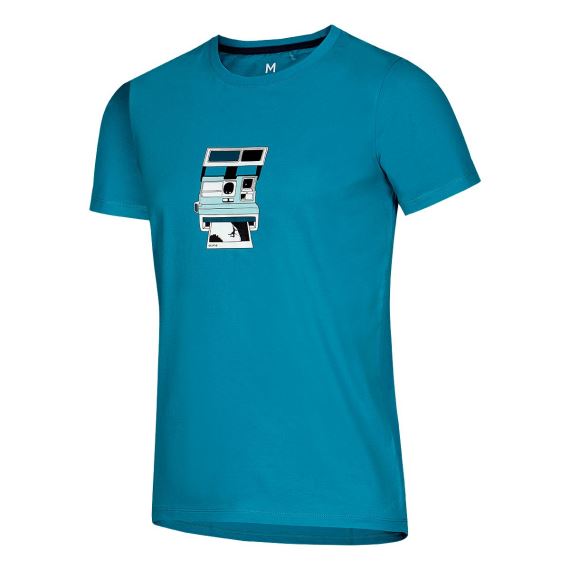 Pánské lezecké triko Ocún Classic T Men Blue Polaroid