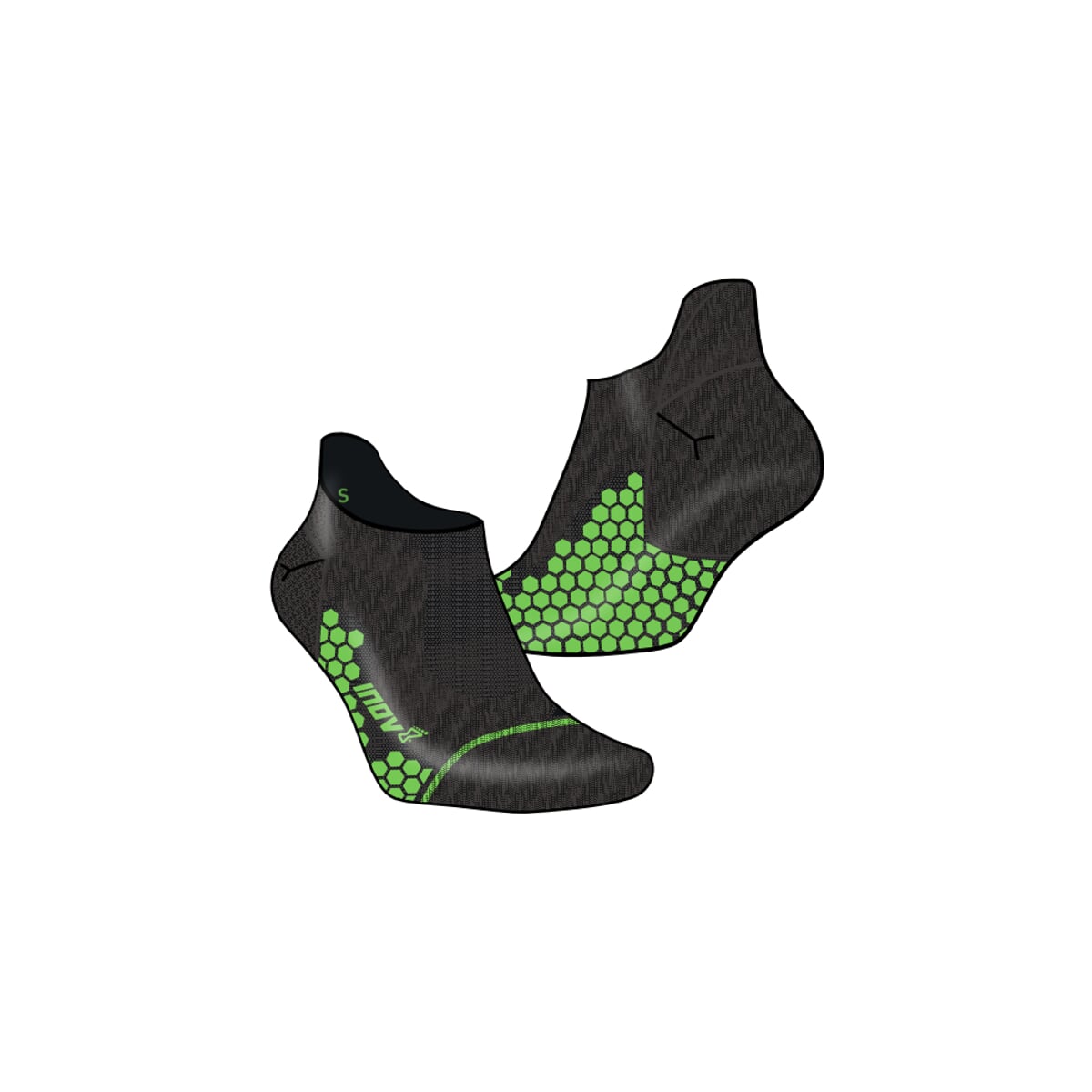 Ponožky Inov-8 Trailfly Ultra Sock Low black/green L