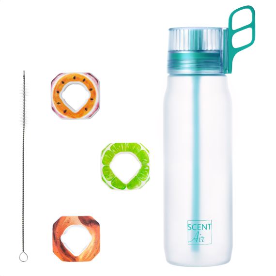 Láhev Scent Air Falco 650ml se 3 kapslemi a kartáčkem - zelená