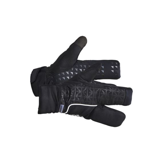 Cyklistické rukavice CRAFT Siberian Split Finger 2.0 černá