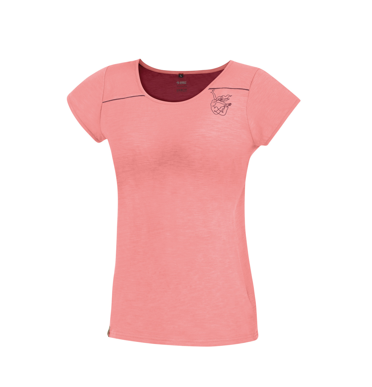 Dámské sportovní tričko Direct Alpine Yoga Free Lady coral XL