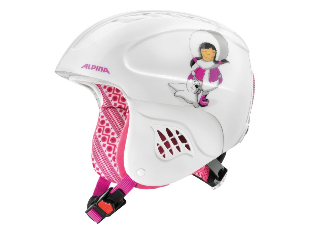 Dětská lyžařská helma Alpina Sports Carat eskimo girl 51-55cm