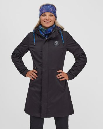 Dámský kabát Silvini Montesa black-navy (2)