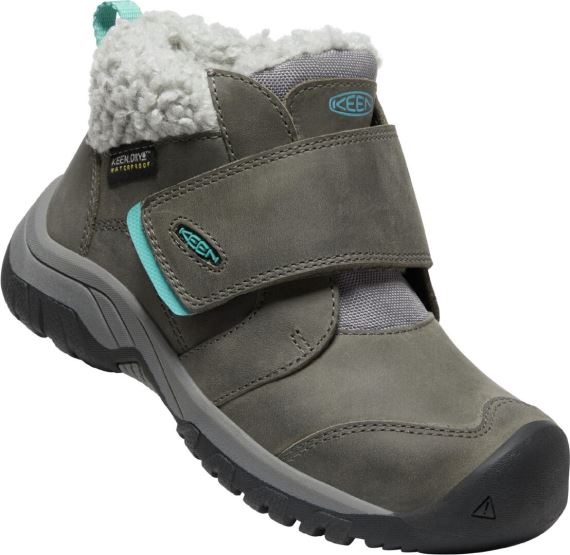 Dětské zimní boty Keen Kootenay IV Mid WP Children Steel grey/porcelain