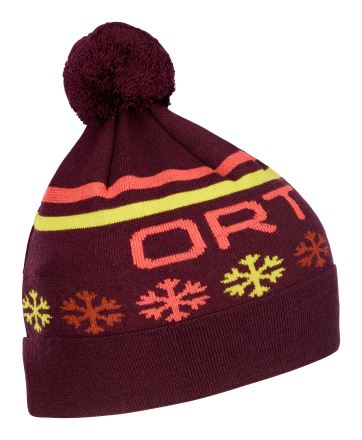 Čepice ORTOVOX Nordic Knit Beanie Dark wine
