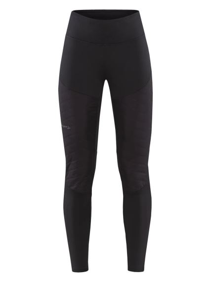 Dámské zateplené kalhoty Craft ADV SubZ Tights 3 černá – přední pohled na celý produkt.
