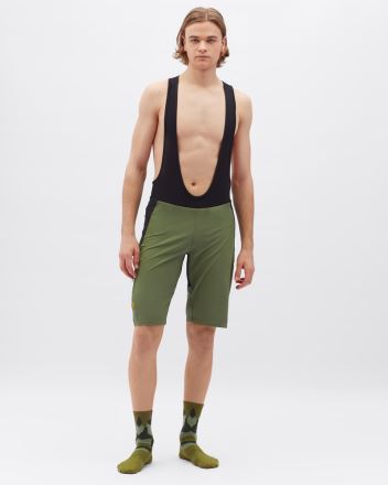 Pánské krátké cyklo kalhoty Silvini Barrea MP2289 olive-black (2)