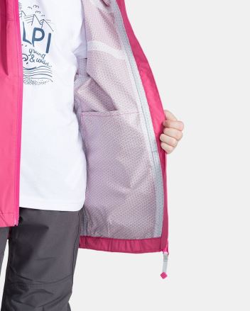Dětská nepromokavá bunda Kilpi Damiri-J PNK (5)