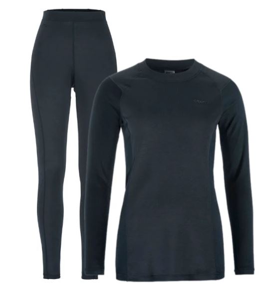 Dámský set funkčního prádla Craft CORE Warm Baselayer modrá: kompletní sada termo prádla.