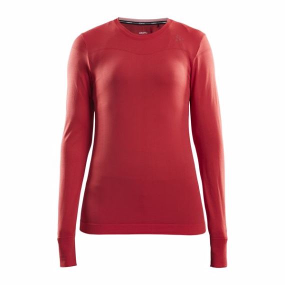 Dámské funkční tričko s dlouhým rukávem CRAFT Fuseknit Comfort LS červená