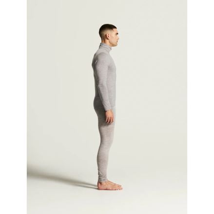 Pánské termotriko Craft Wool 95 HZ LS grey melange (3)