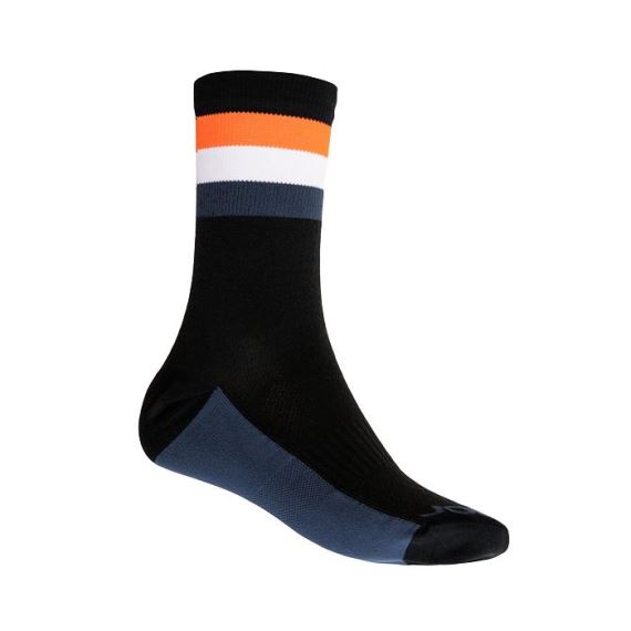 Ponožky sportovní SENSOR Coolmax Summer Stripe černá/oranžová