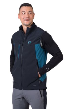Pánská softshellová vesta Hannah Carsten Vest anthracite/sailor blue (5)