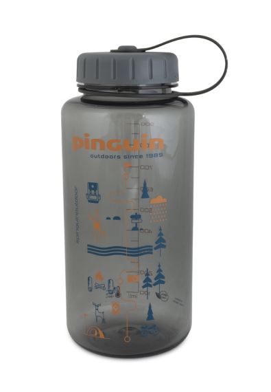 Láhev PINGUIN Tritan Fat Bottle 1000ml grey