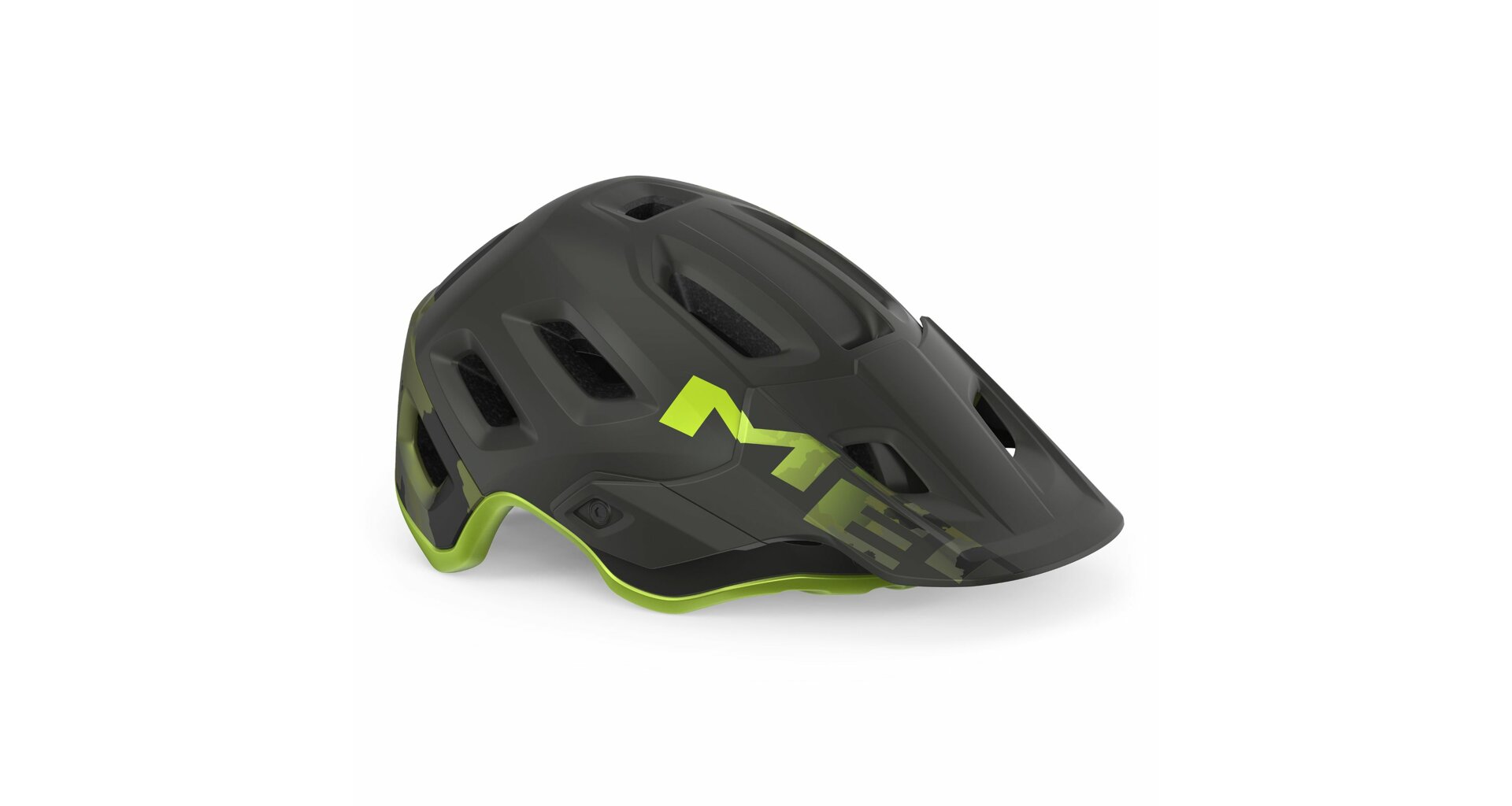 Helma pro All-Mountain MET Roam MIPS camo lime zelená 56-58