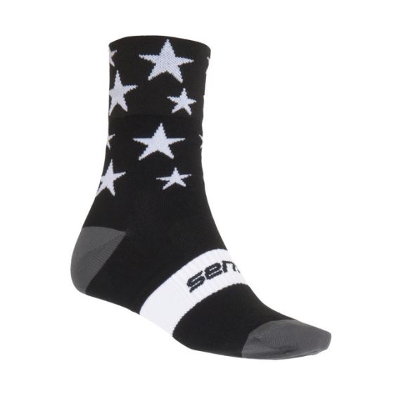 Ponožky SENSOR Stars černá/bílá