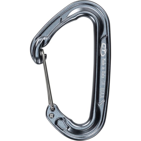 Lehká drátová karbina Climbing Technology Fly-weight (wire gate) grey