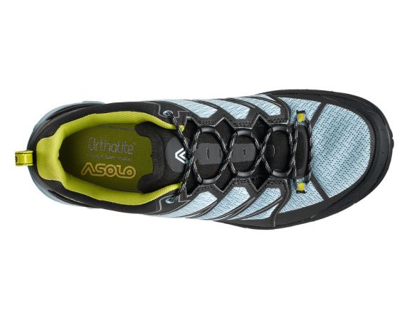 Dámské turistické boty Asolo Softrock ML Black/celadon/safety yellow (6)
