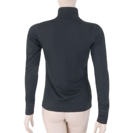 Dámské funkční tričko s dlouhým rukávem, stojáčkem a zipem SENSOR Merino Active černá (1)