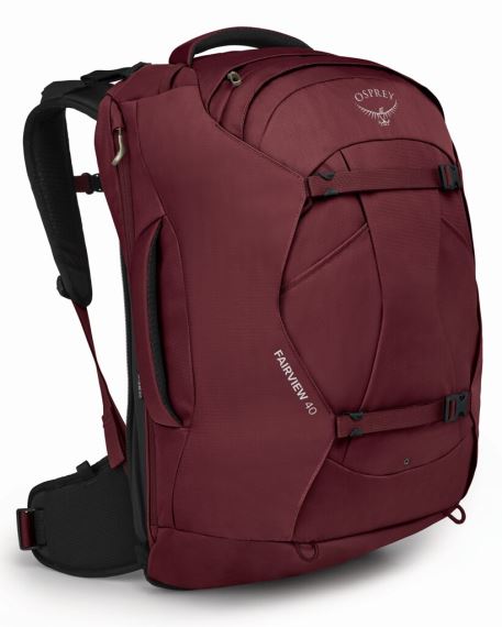 Dámský cestovní batoh Osprey Fairview 40L Zircon red