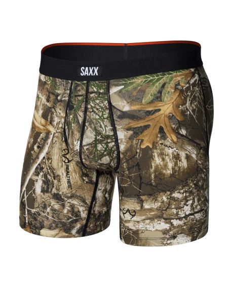Pánské boxerky SAXX Vibe Xtra Soft Comfort Boxer Brief realtree edge-multi