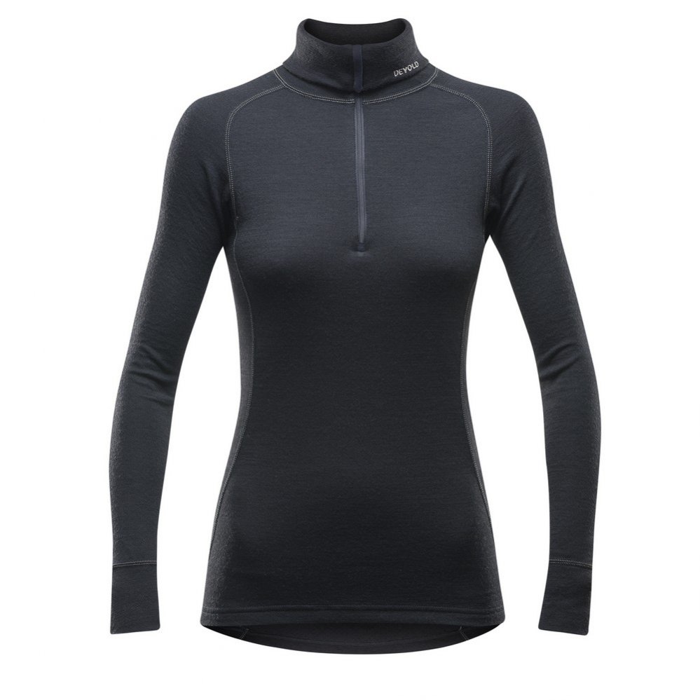 Dámské funčkní triko Devold Duo Active Woman Zip Neck Black L