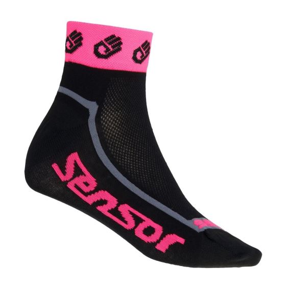 Ponožky SENSOR Race Lite Ručičky reflex růžová