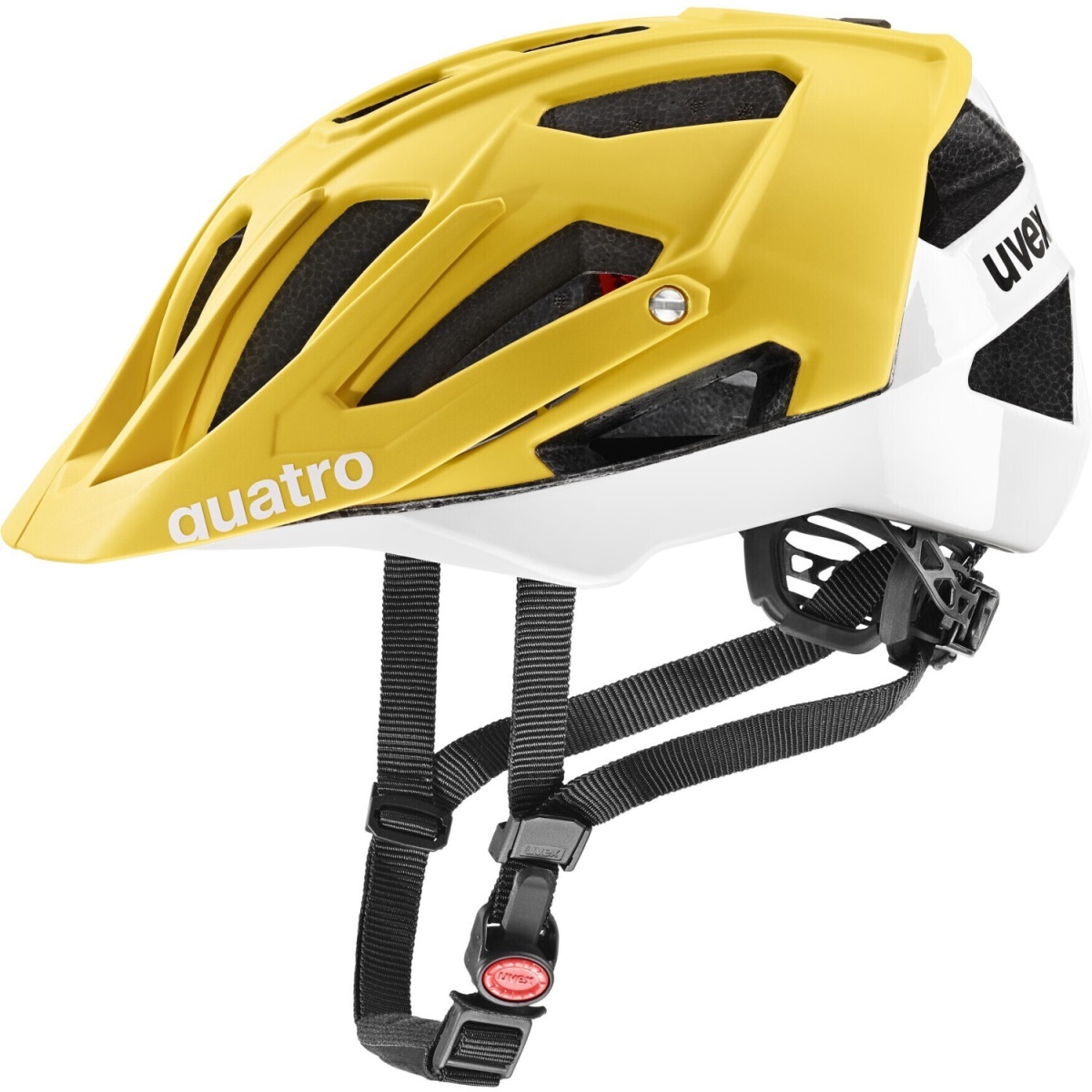 Cyklistická helma Uvex Quatro C Sunbee-White 52-57cm