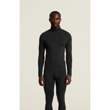 Pánské termotriko Craft Wool 95 HZ LS black melange (5)