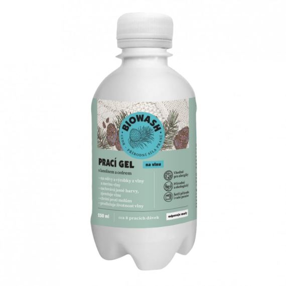 Prací gel na vlnu Biowash cedr/ lanolin 250 ml