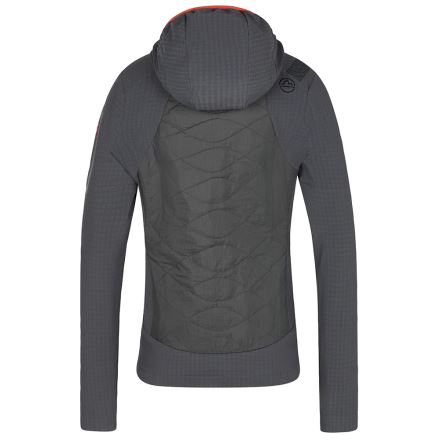 Dámská bunda La Sportiva KAP HYBRID HOODY carbon/cherry tomato (1)