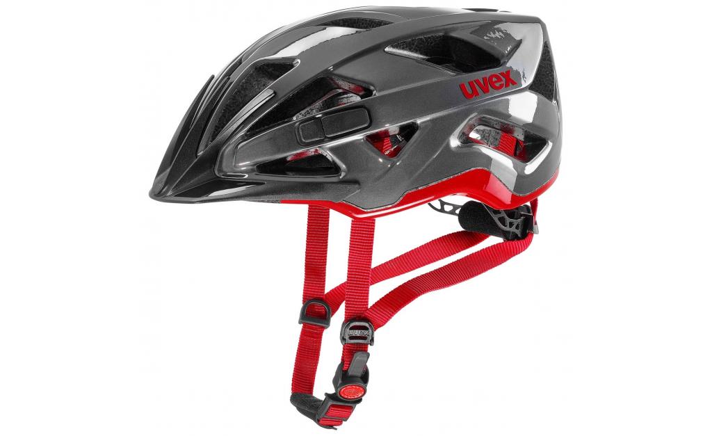 Cyklistická helma Uvex Active Anthracite Red 52-57cm