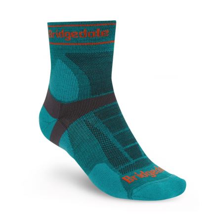 Pánské ponožky Bridgedale Trail Run Ultralight T2 Merino Sport 3 Crew Teal