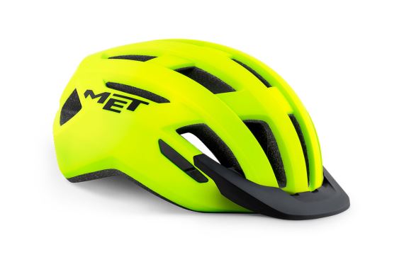Cyklistická helma MET Allroad reflex žlutá matná