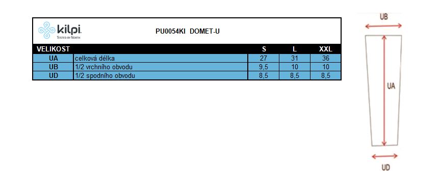 Unisex kompresní návleky Kilpi Domet-U BLU (2)