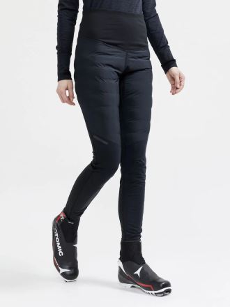 Dámské zateplené kalhoty Craft ADV Pursuit Thermal černá na modelce v akci. (1)