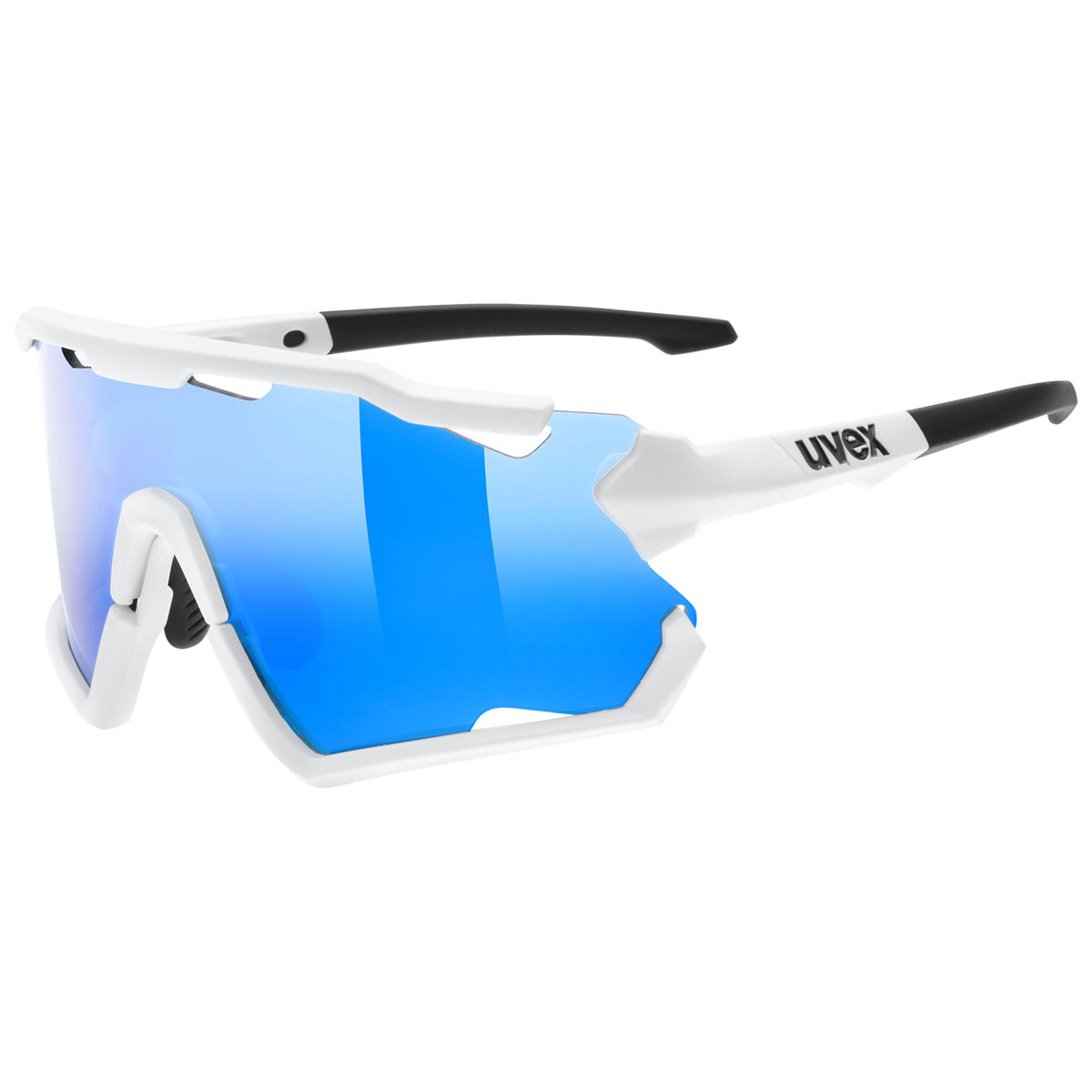 Brýle Uvex Sportstyle 228 Set White Mat / Mirror Blue (CAT.2) + Clear (CAT. 0)