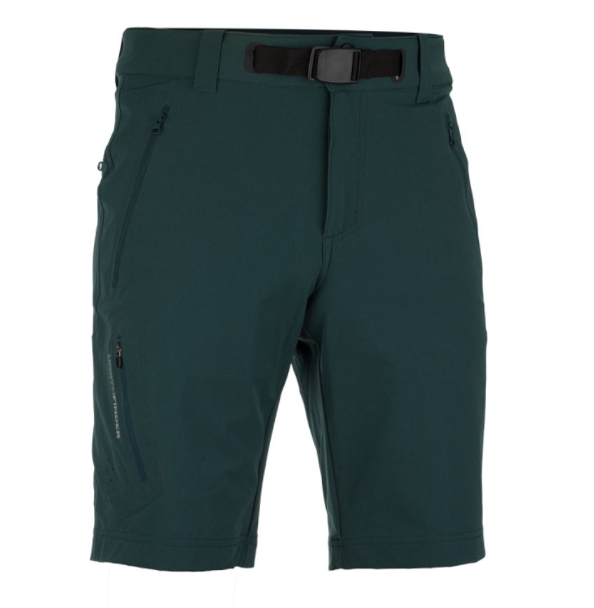 Pánské trekingové strečové šortky Northfinder Braden Dark green XL