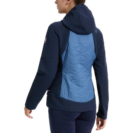 Dámská bunda La Sportiva KAP HYBRID HOODY carbon/cherry tomato (3)