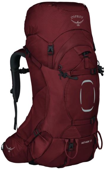 Turistický batoh Osprey Aether 55L acorn red
