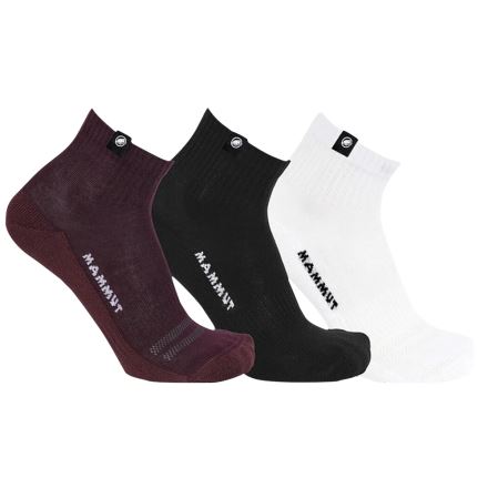 Ponožky Mammut Everyday Quarter Socks 3 Pack white-vin-black