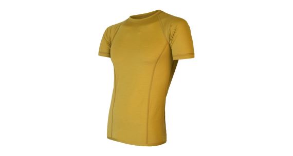 Pánské funkční triko SENSOR Merino Air kr.rukáv mustard