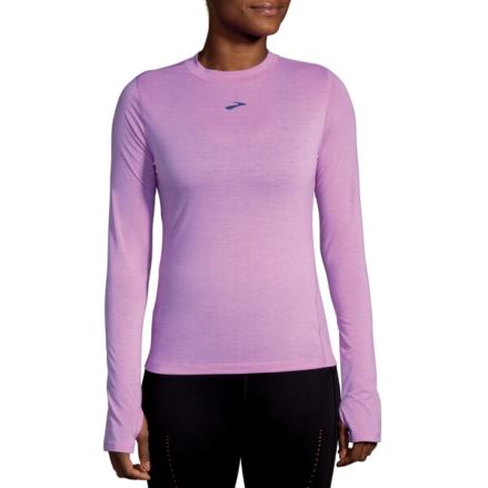 Dámské triko Brooks High Point Long Sleeve fialová
