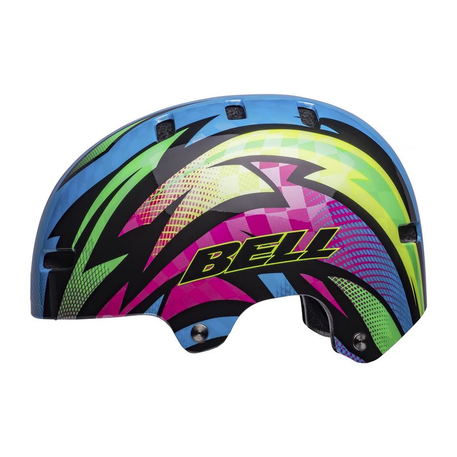 Dětská městská přilba Bell Span Blue/Magenta Psycho XS(49–53cm)